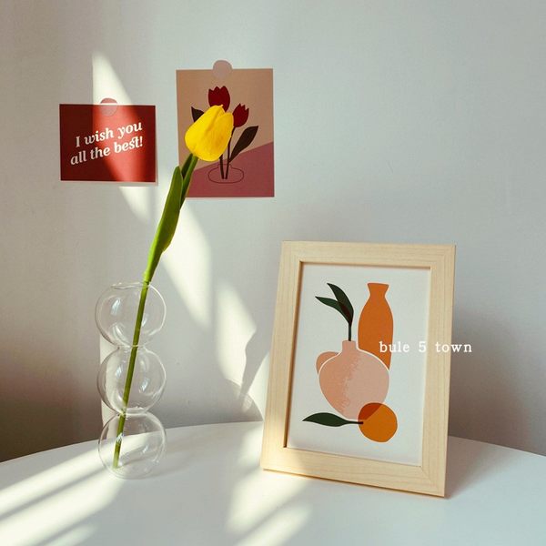 Украшение, фоторамка, скандинавская художественная роспись, 7 дюймов, скандинавский стиль