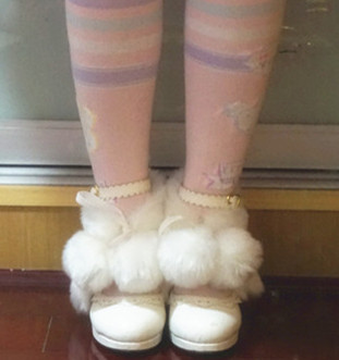 taobao agent Demi-season windproof socks, Lolita style