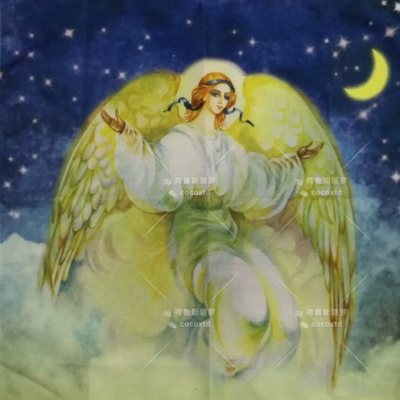 私人定制来图定制大天使艺术画像流派挂毯画框卡片