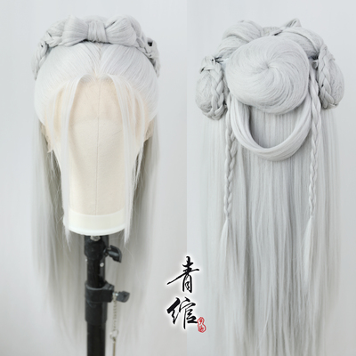 taobao agent Qingya Yongjie Wuqian Guo Qing before the cold, the ancient style Hanfu Hanfu girl hook the fake head cover to set the picture