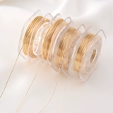 Полутвердая проволока из светлого золота 14 карат с высокой степенью защиты, ручная работа, сделай сам, ручная работа, модельная проволока с жемчужной обмоткой, медная проволока, материал ручной работы