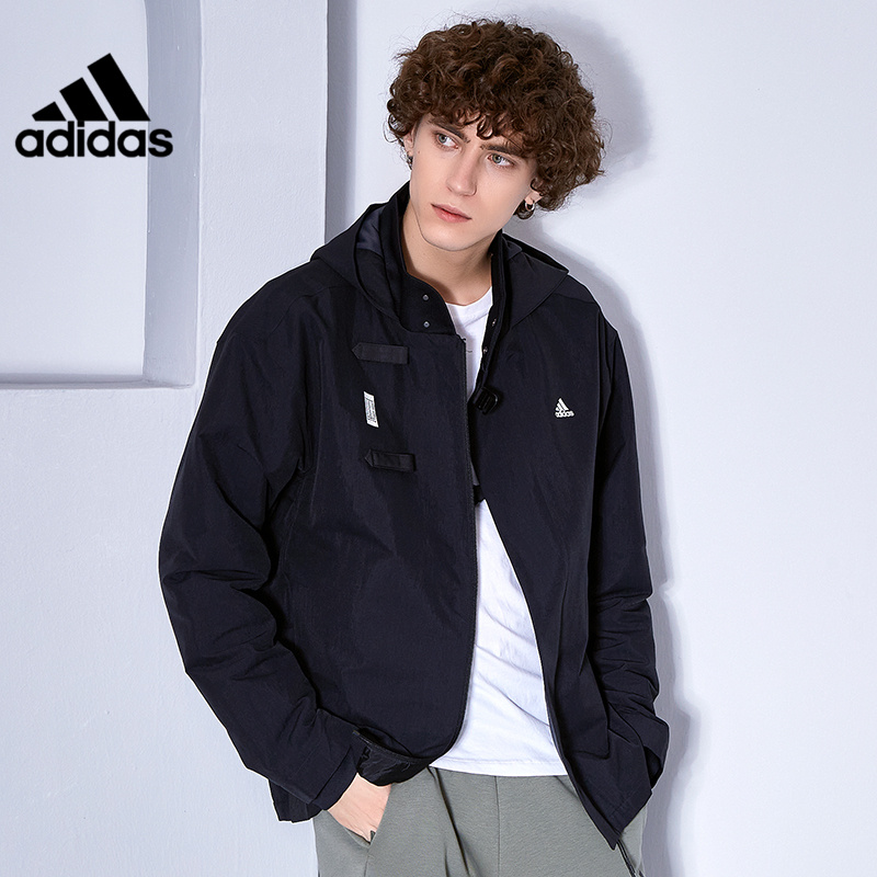 Adidas official website authorized 2020 winter male martial arts series hooded jacket GM4467