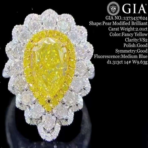 Charlotte tilbury, ювелирное украшение, подвеска, ретро дизайнерское кольцо, золото 18 карат, с сертификатом GIA, инкрустировано бриллиантами
