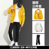 Мужская осенняя трендовая куртка, одежда для отдыха, в корейском стиле, 2019, подходит для подростков