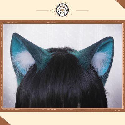 taobao agent [Chai Yiyi] The original Shenxian COS original simulation beast cat ear hair hoe hair clip KC pure handmade lolita