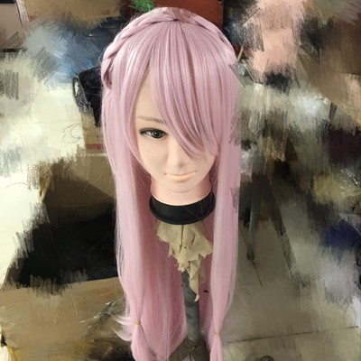 taobao agent Azur fantasy Narmea Nalia Mao rose pink cosplay wig braid