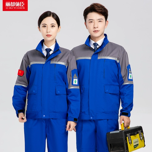 Анти -статическая рабочая одежда набор весенней и осенью аэронавтики завода завода за фабричные станции