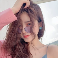 Синяя пленка металлической серии и серебряной оправы - сумка для очков без защиты от ультрафиолета