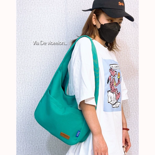 文艺范佛系少女大容量纯色简约包包手拎包大学生上课单肩包托特包