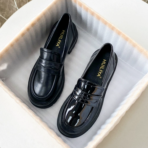 Обувь на платформе для кожаной обуви, высокие туфли, лоферы, коллекция 2023