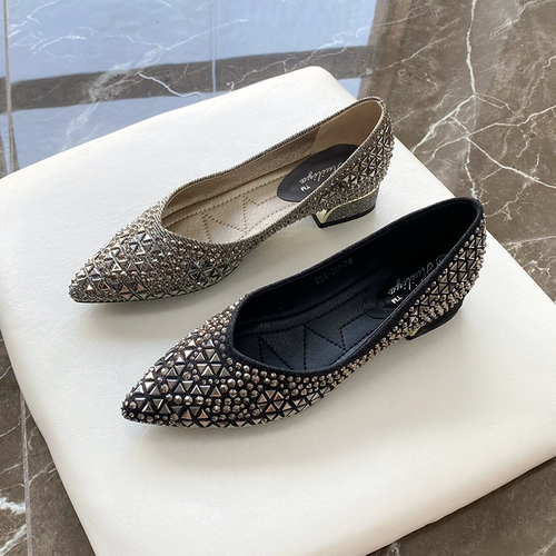 Блестки для ногтей, свадебные туфли с заостренным носом для невесты на высоком каблуке, коллекция 2023