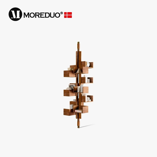 Медуо/итальянский минималистский полка полка сплошной дерево