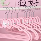 Розовая вешалка для домашнего использования, пластиковая нескользящая сушилка с бантиком для школьников