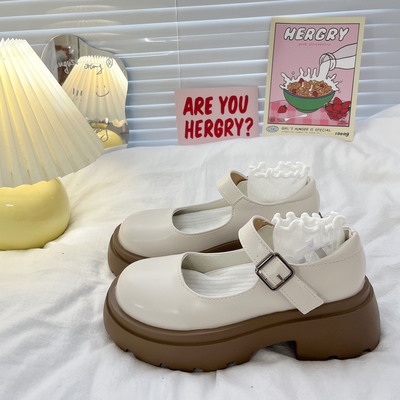 taobao agent Summer footwear, Japanese student pleated skirt platform
