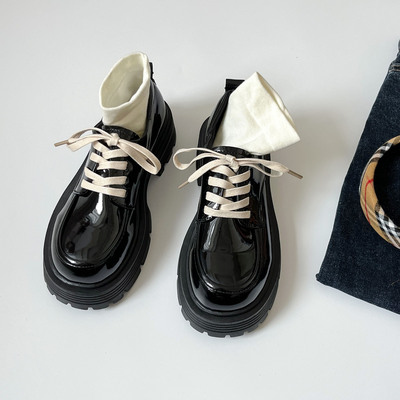 taobao agent Black high suitable with a skirt platform, footwear, western style, suitable for teen