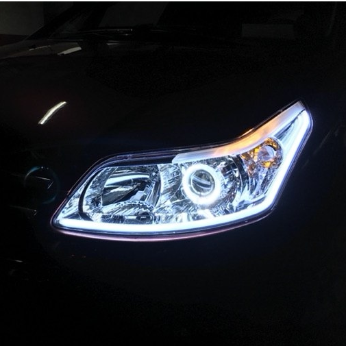 Снежный Tielong Shijia Angel Eye Большой светодиодный свет для фар LED с лазерной лазерной микрофиновой микротрикетной подсветкой