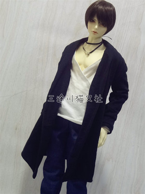 taobao agent Cat also bjd.sd 1/4 1/3sd17 Uncle Haraku Wind Black Bomb thin knitted coat kit can be demolished