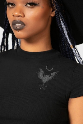 taobao agent Black short T-shirt, jacket, with embroidery, with short sleeve