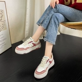 Весенняя универсальная белая обувь на платформе, весенние кроссовки