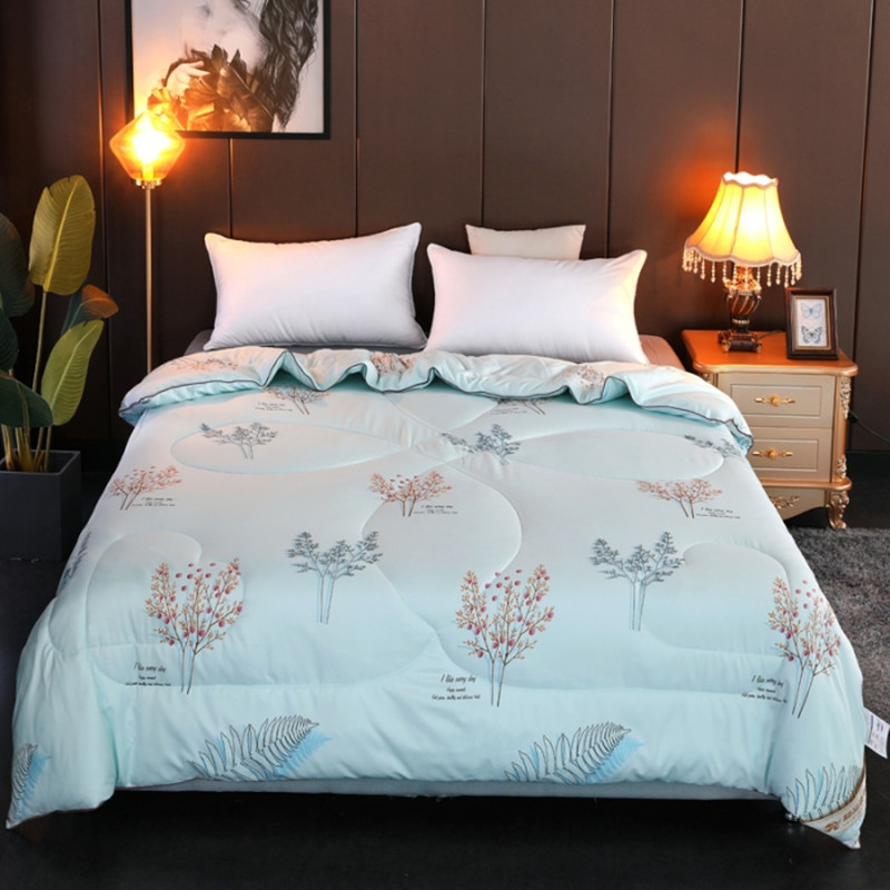 全棉蚕丝被桑蚕丝被春秋被加厚冬被双人保暖被芯空调被子8