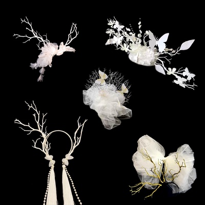 taobao agent White Christmas cute hair accessory, for catwalk