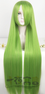 taobao agent Ten Night Performance Golden Green yellow -green grass green cosplay wig straight hair