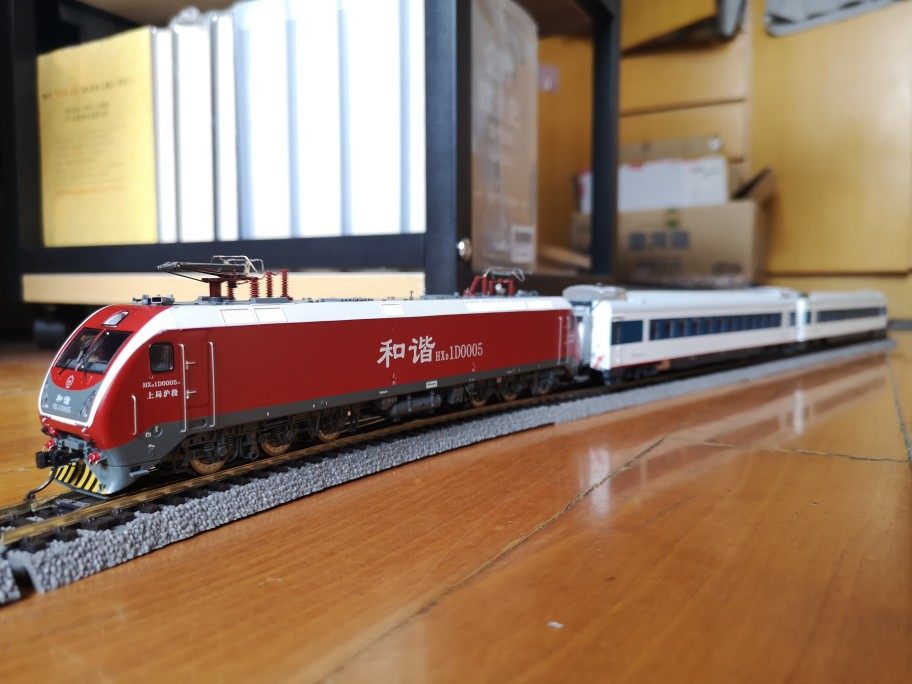 火车花园 1/87 中国铁路 hxd1d 和谐电1d 电力机车 火车模型