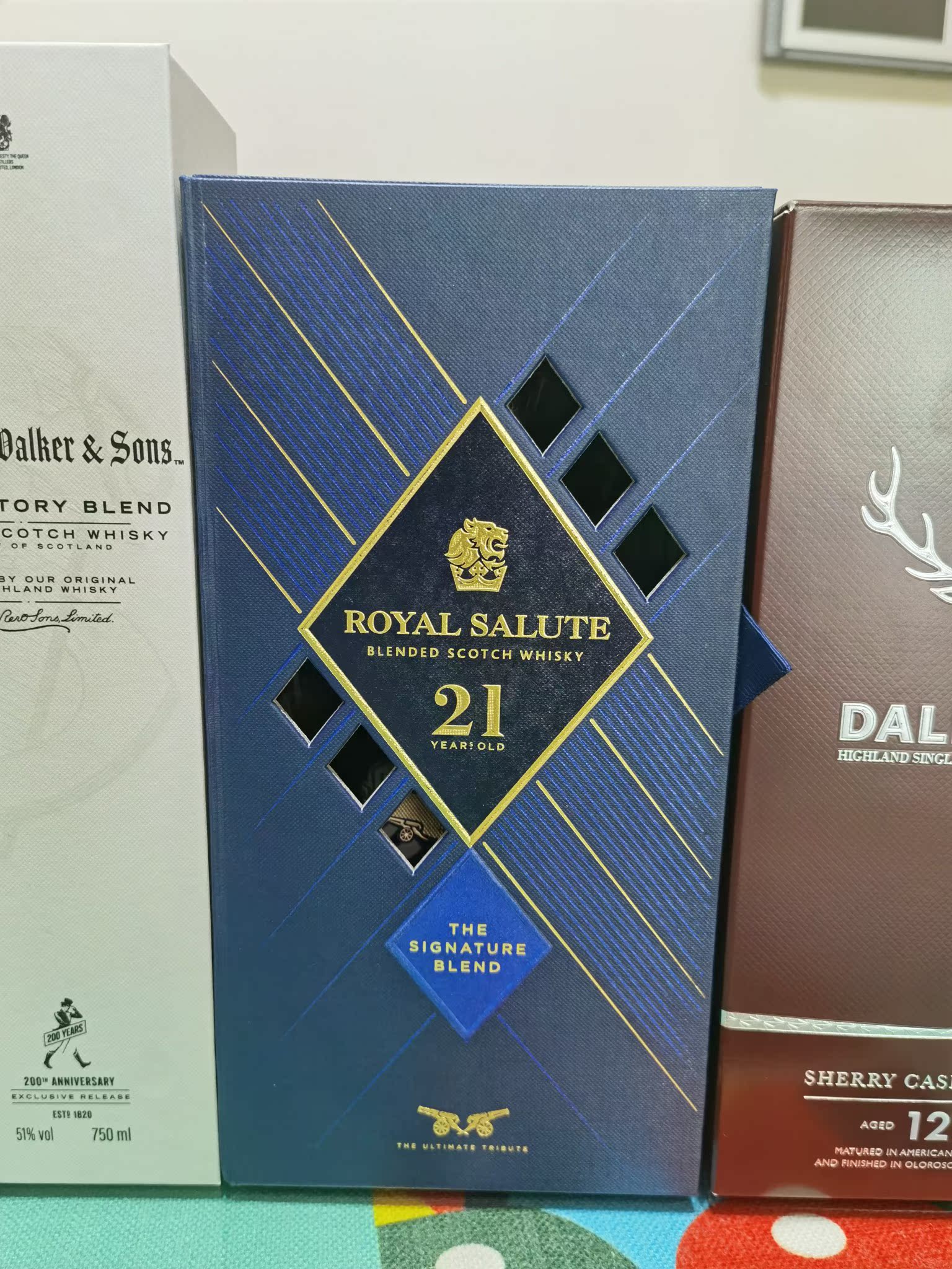 皇家礼炮royal Salute 21年调和威士忌500ml 英国进口全新包装