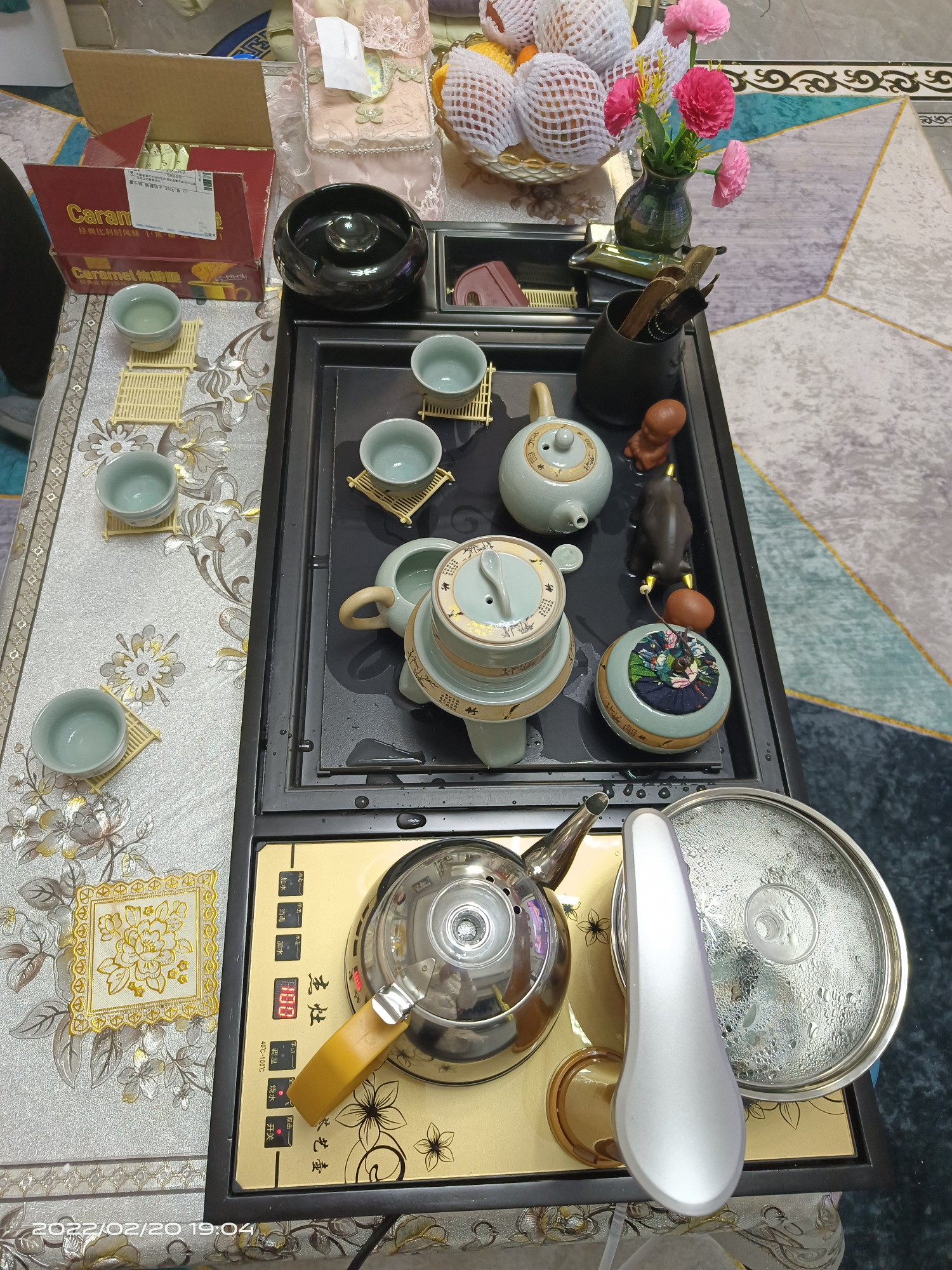 茶具套装家用客厅全自动一体茶盘套组茶壶陶瓷茶道泡茶功夫茶台盘
