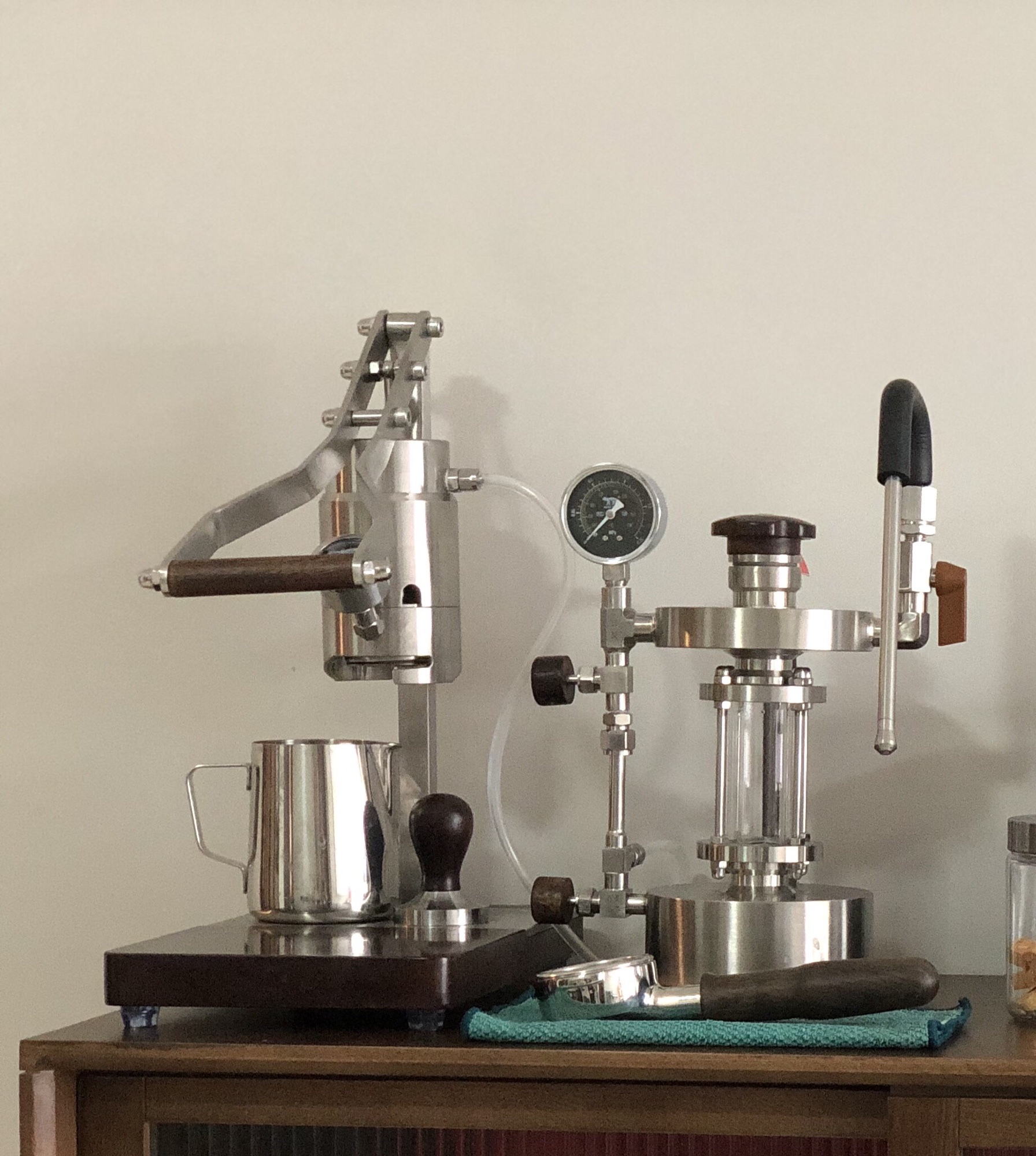 阿莱蔓Zxs-Espresso-2拉杆式咖啡机半自动意式压杆便携商家用手动
