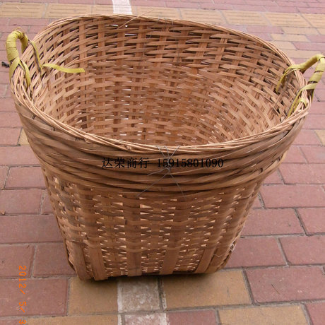 竹箩180庄竹箩 垃圾箩 竹筐 环保箩 竹篓 收纳筐 箩筐