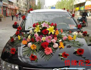 

Свадебные цветы для украшения автомобиля Cherish flower
