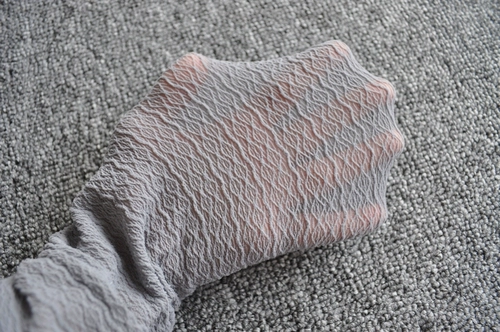 Внешний сингл Ellen Tracy Hollow Wavy Horizontal Countyhose Высокий размер может носить серый/черный цвет