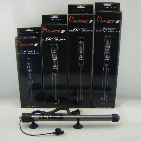Aquatop Dual -Display Digital Electronic Control Temprotement Peating Stick/Heating Stick 100W200W300W450W