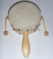 Барабан-качалка, ударные инструменты, двусторонние музыкальные инструменты, деревянный бубен, погремушка из овчины