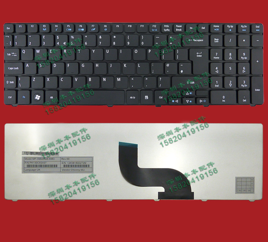 

Комплектующие и запчасти для ноутбуков Acer Aspire 5551 5551G 5552 5552G UK