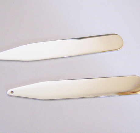 不锈钢工艺 男士银色领撑 新款