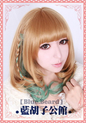 taobao agent [Blue beard] Special offer COS wig/ lolita daily Shibuya Mori female department/ forest gradient braid