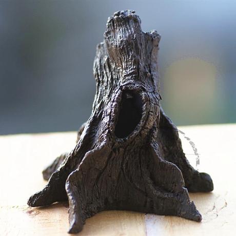 树洞 苔藓微景观树桩摆件 防水树脂枯树桩 苔藓瓶diy造景别有洞天