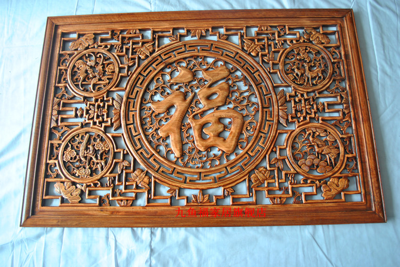 

Деревянная резная фигурка Nine fish blessing g /1063