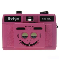 Ретро -пленка камера Holga135tim Pink Half -грид двойной