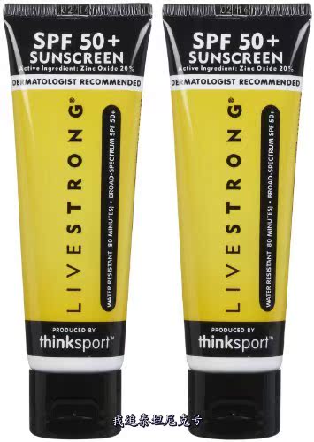 

Сувенир Thinksport LIVESTRONG Sunscreen SPF 50 Pk. Think