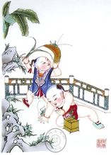 Тяньцзиньская ива молодая живопись любит наручники рисовать куклы ручные куклы коммерческий дом декоративные подарки Китай