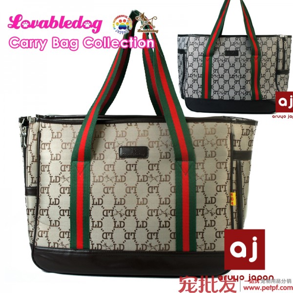 

Сумка-переноска для животных Lovabldog GUCCI