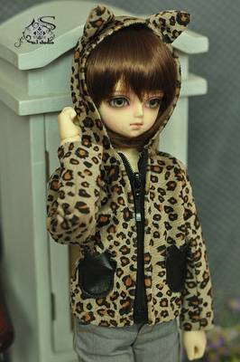 taobao agent M3 Studio BJD baby jacket 3 minutes 4 points and uncle multi -sized leopard coat