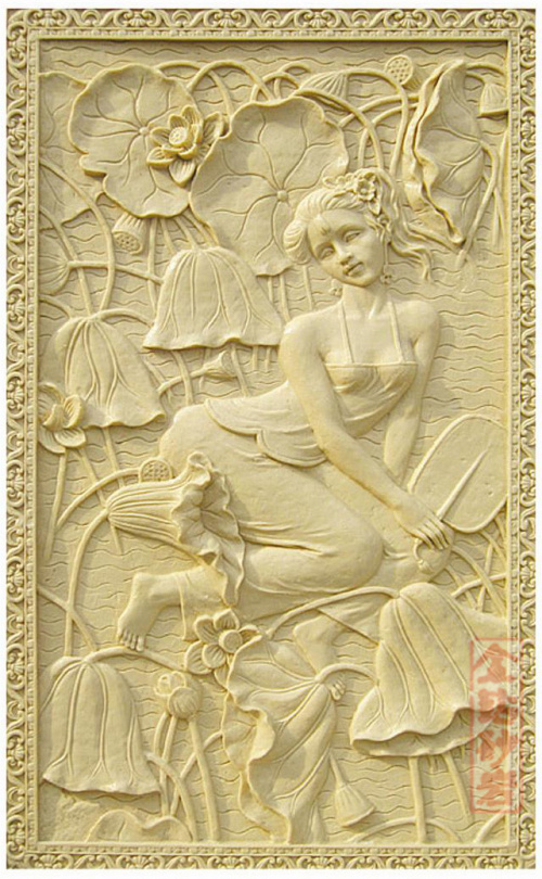 

Панель из песчаника Diamond sandstone sculpture