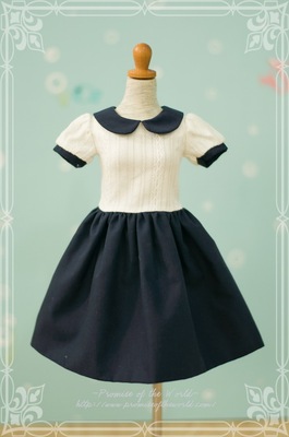 taobao agent BJD AZONE Simple Pure Color Cut Round Large Dress