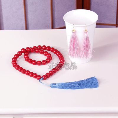 taobao agent Props, sword, rosary with round beads, bracelet, ear clips, earrings, cosplay