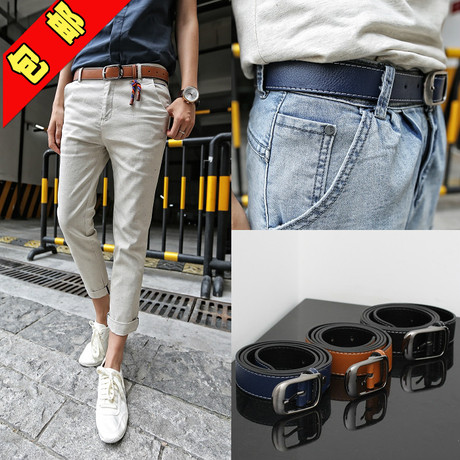 【男士新款皮带】_新款细皮带图片_男士精品皮带价格_搭配分享 - 爱