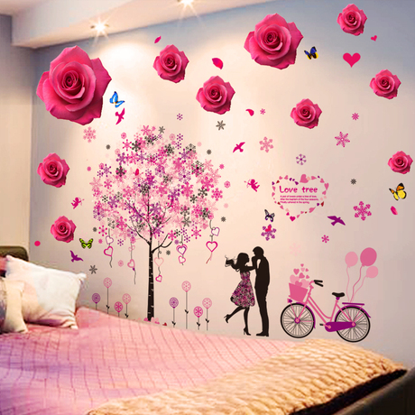 【卧室墙纸】_自粘壁纸图片_温馨墙纸价格_搭配分享 - 爱逛街